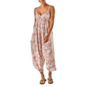 Patagonia Lost Wildflower Jumpsuit Romper Wide Leg XL